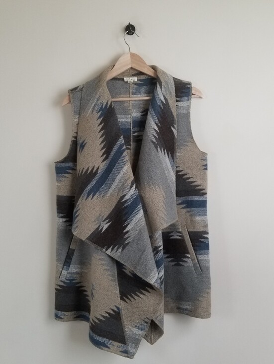 Tops - Tribal Jeans Wool Blend Southwestern Vest Cardigan Medium